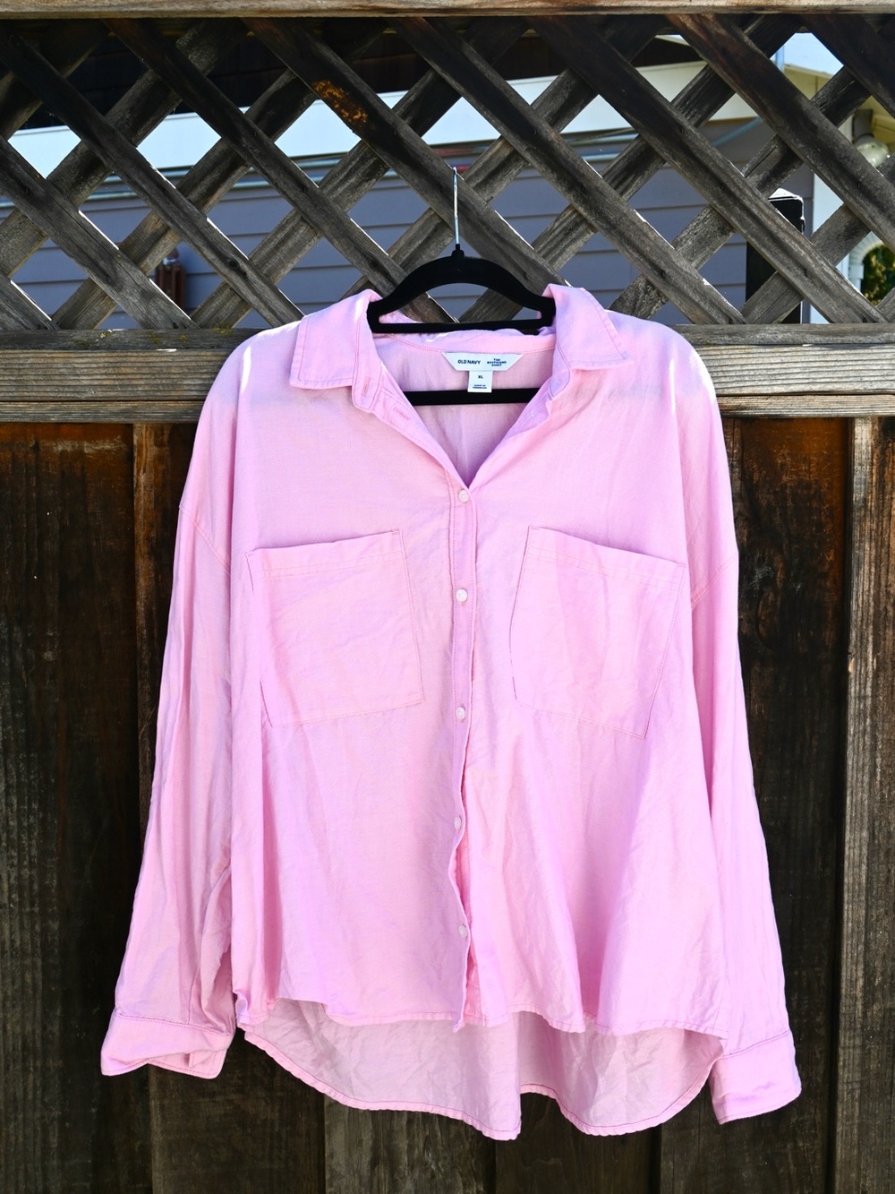 Lightweight Pink Button-Up Shirt - Women - Picture 2 of 5